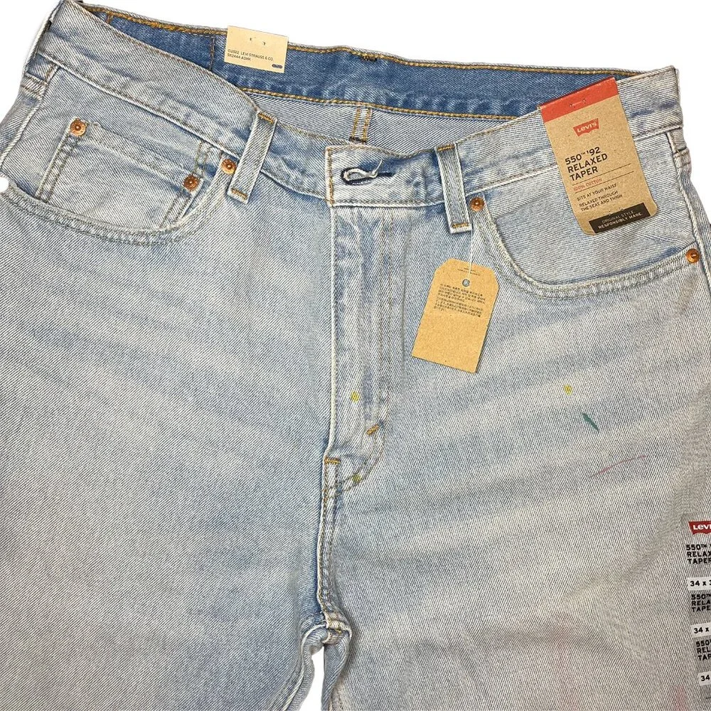 Levi's 550™ '92 Relaxed Taper Fit Men's Jeans - Light Wash 34Wx32L NWT - Picture 11 of 12